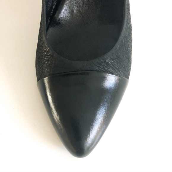 Allsaints Spatialfields Jacks Place Black Cap Toe Pump Size 40 - Picture 9 of 9